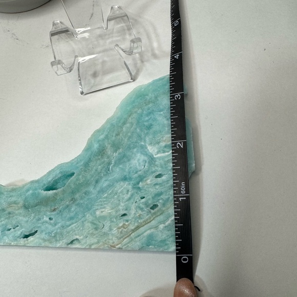 Beautiful Blue Hemimorphite Slice/Slab - Picture 9 of 10